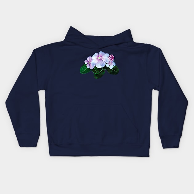 Impatiens - Pale Pink Impatiens Kids Hoodie by SusanSavad